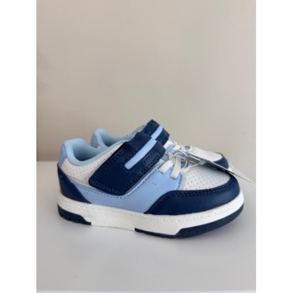 Cat & Jack Sneakers Toddler Boys Size 6 Blue Hook Loop Athletic Shoes NWT